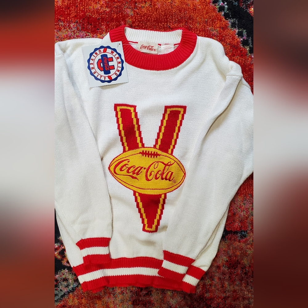 Vintage official Coca-Cola brand varsity sweater